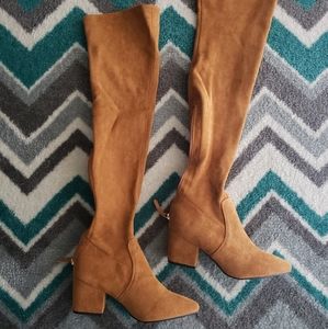 Brand new over the knee boots with heel!